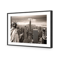 Liberty over Manhattan