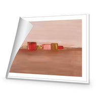 Pink Pastel Abstract Landscape