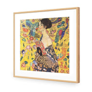 Lady with Fan By Gustav Klimt