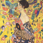 Lady with Fan By Gustav Klimt