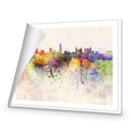 Melbourne Skyline Watercolour