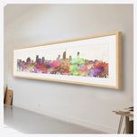 Melbourne Skyline Watercolour