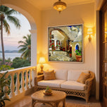 Courtyard of Santorini