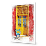 Painted Greek Door