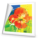 Abstract Hyacinth Right, Red