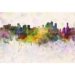 Brisbane Skyline Watercolour