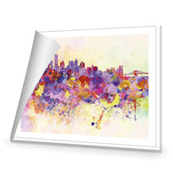 New York Skyline, Watercolour