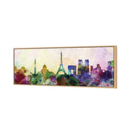 Paris Skyline, Watercolour