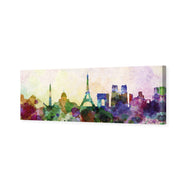 Paris Skyline, Watercolour