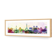 Paris Skyline, Watercolour