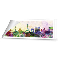 Paris Skyline, Watercolour