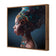 African Pose Teal Greens