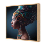 African Pose Teal Greens