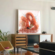Watercolour Flamingo