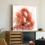 Watercolour Flamingo