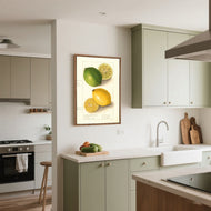Watercolour Green Lemon and Ripe Lemon