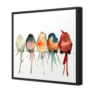 Watercolour Birds on Branch