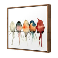 Watercolour Birds on Branch