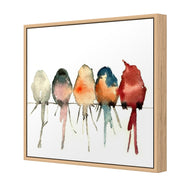 Watercolour Birds on Branch