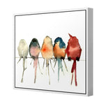 Watercolour Birds on Branch