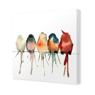 Watercolour Birds on Branch