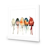 Watercolour Birds on Branch