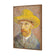 Self-Portrait with a Straw Hat - Van Gogh