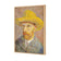 Self-Portrait with a Straw Hat - Van Gogh