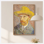 Self-Portrait with a Straw Hat - Van Gogh