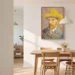 Self-Portrait with a Straw Hat - Van Gogh