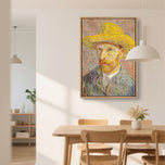 Self-Portrait with a Straw Hat - Van Gogh