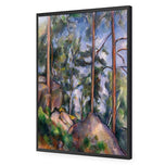 Pines and Rocks By Cezanne