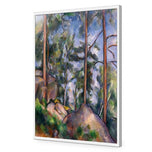 Pines and Rocks By Cezanne