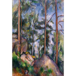 Pines and Rocks By Cezanne