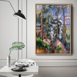 Pines and Rocks By Cezanne