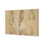Three Sketches of a Dancer By Edgar Degas