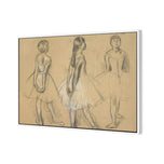Three Sketches of a Dancer By Edgar Degas