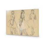 Three Sketches of a Dancer By Edgar Degas