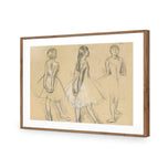 Three Sketches of a Dancer By Edgar Degas