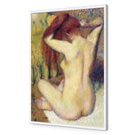 Woman Combing Her Hair By Edgar Degas