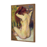 Woman Combing Her Hair By Edgar Degas