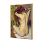 Woman Combing Her Hair By Edgar Degas