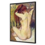 Woman Combing Her Hair By Edgar Degas