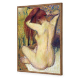 Woman Combing Her Hair By Edgar Degas