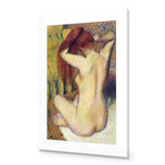 Woman Combing Her Hair By Edgar Degas