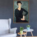 Woman in Blue Dress By Modigliani