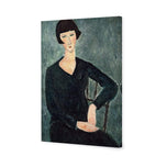 Woman in Blue Dress By Modigliani