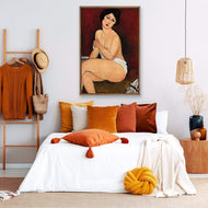 Sitting Nude By Modigliani