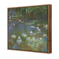 White and Purple Water Lilies by Monet