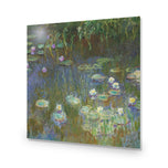 White and Purple Water Lilies by Monet